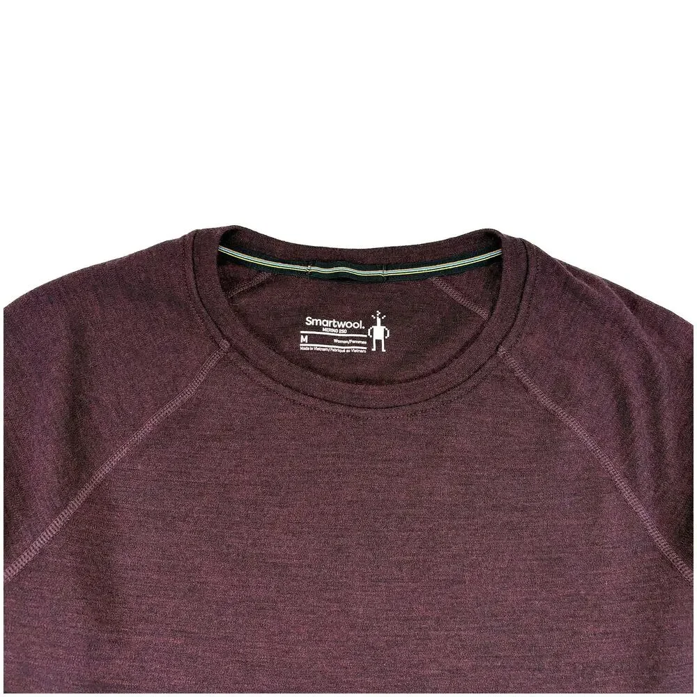 Smartwool Merino 250 Base Layer Top Women M Burgundy Wool Outdoor Hiking Thermal - Picture 3 of 7
